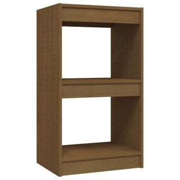 vidaXL Βιβλιοθήκη Καφέ Μελί 40x30x71,5cm από Μασίφ Ξύλο Πεύκου 1 τεμ.