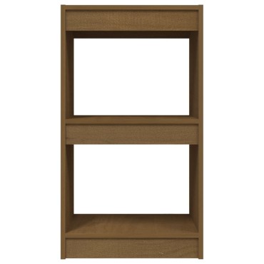 vidaXL Βιβλιοθήκη Καφέ Μελί 40x30x71,5cm από Μασίφ Ξύλο Πεύκου 1 τεμ.