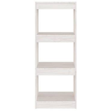vidaXL Βιβλιοθήκη/Διαχωριστικό Χώρου Λευκό 40x30x103,5cm Ξύλο Πεύκου 1 τεμ.