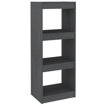 vidaXL Βιβλιοθήκη/Διαχωριστικό Χώρου Γκρι 40x30x103,5cm Ξύλο Πεύκου 1 τεμ.