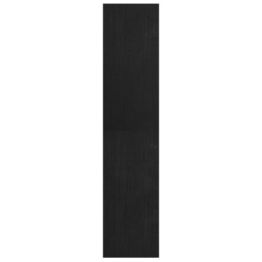 vidaXL Βιβλιοθήκη/Διαχωριστικό Χώρου Μαύρο 40x30x135,5cm Ξύλο Πεύκου 1 τεμ.