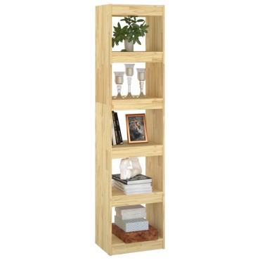 vidaXL Βιβλιοθήκη/Διαχωριστικό Χώρου 40x30x167,5cm Μασίφ Ξύλο Πεύκου 1 τεμ.