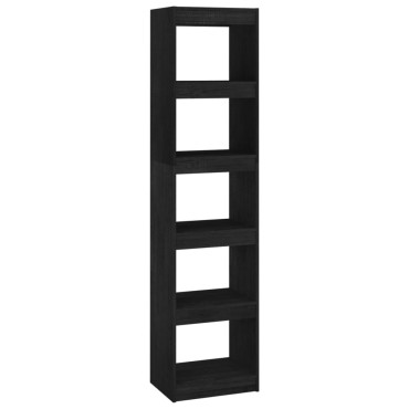 vidaXL Βιβλιοθήκη/Διαχωριστικό Χώρου Μαύρο 40x30x167,5cm Ξύλο Πεύκου 1 τεμ.