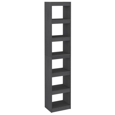 vidaXL Βιβλιοθήκη/Διαχωριστικό Χώρου Γκρι 40x30x199cm Ξύλο Πεύκου 1 τεμ.
