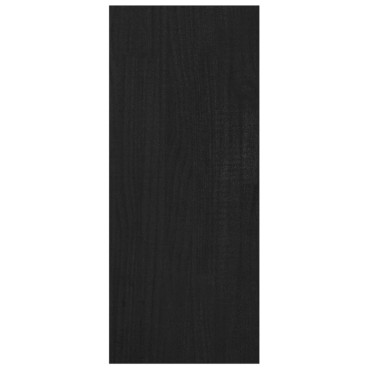 vidaXL Βιβλιοθήκη/Διαχωριστικό Χώρου Μαύρο 100x30x71,5cm Ξύλο Πεύκου 1 τεμ.