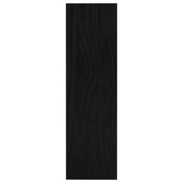 vidaXL Βιβλιοθήκη/Διαχωριστικό Χώρου Μαύρο 100x30x103cm Ξύλο Πεύκου 1 τεμ.
