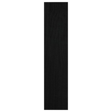 vidaXL Βιβλιοθήκη/Διαχωριστικό Χώρου Μαύρο 100x30x135,5cm Ξύλο Πεύκου 1 τεμ.