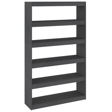 vidaXL Βιβλιοθήκη/Διαχωριστικό Χώρου Γκρι 100x30x167,5cm Ξύλο Πεύκου 1 τεμ.