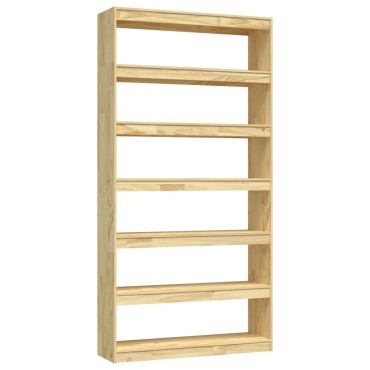 vidaXL Βιβλιοθήκη/Διαχωριστικό Χώρου 40x30x199cm Μασίφ Ξύλο Πεύκου 1 τεμ.