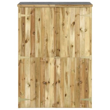 vidaXL Αποθήκη Εργαλείων Κήπου 123x45x171 εκ. Εμποτισμένο Μασίφ Πεύκο