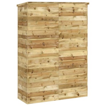 vidaXL Αποθήκη Εργαλείων Κήπου 123x45x171 εκ. Εμποτισμένο Μασίφ Πεύκο