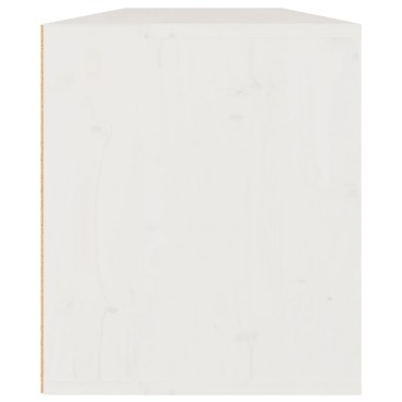 vidaXL Ντουλάπια Τοίχου 2 τεμ. Λευκά 60x30x35cm από Μασίφ Ξύλο Πεύκου