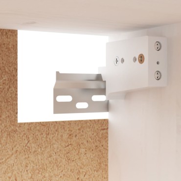 vidaXL Ντουλάπια Τοίχου 2 τεμ. Λευκά 60x30x35cm από Μασίφ Ξύλο Πεύκου
