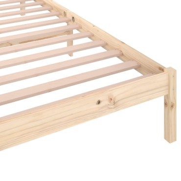 vidaXL Πλαίσιο Κρεβατιού 90x200cm από Μασίφ Ξύλο Πεύκου 1 τεμ. - Μονό