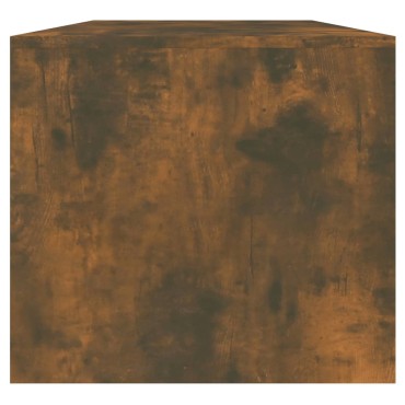 vidaXL Τραπεζάκι Σαλονιού Καπνιστή Δρυς 102x50x45cm Επεξεργ. Ξύλο 1 τεμ.