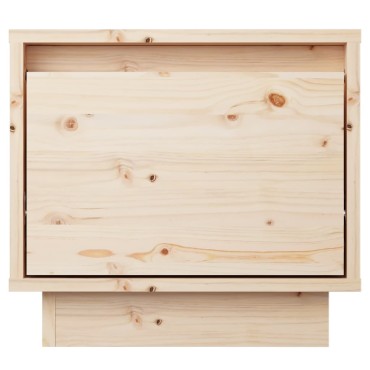 vidaXL Κομοδίνα 2 τεμ. 35x34x32cm από Μασίφ Ξύλο Πεύκου