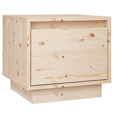 vidaXL Κομοδίνα 2 τεμ. 35x34x32cm από Μασίφ Ξύλο Πεύκου