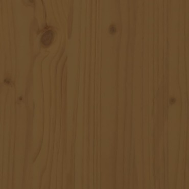 vidaXL Ντουλάπι Τοίχου Καφέ Μελί 80x30x35cm από Μασίφ Ξύλο Πεύκου 1 τεμ.