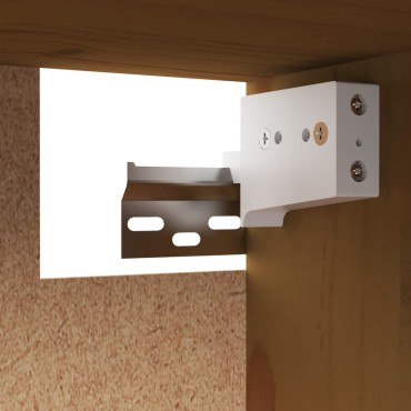 vidaXL Ντουλάπι Τοίχου Καφέ Μελί 80x30x35cm από Μασίφ Ξύλο Πεύκου 1 τεμ.