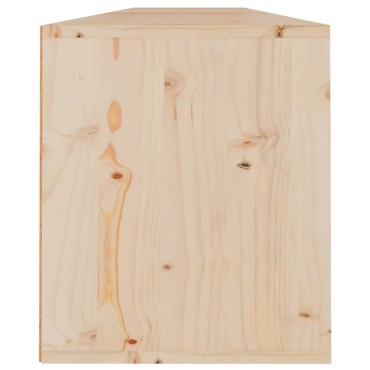 vidaXL Ντουλάπια Τοίχου 2 τεμ. 100x30x35cm από Μασίφ Ξύλο Πεύκου