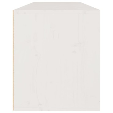 vidaXL Ντουλάπι Τοίχου Λευκό 100x30x35cm από Μασίφ Ξύλο Πεύκου 1 τεμ.