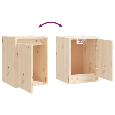 vidaXL Ντουλάπι Τοίχου 30x30x40cm από Μασίφ Ξύλο Πεύκου 1 τεμ.