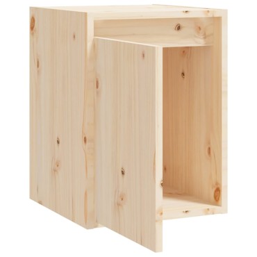 vidaXL Ντουλάπια Τοίχου 2 τεμ. 30x30x40cm από Μασίφ Ξύλο Πεύκου