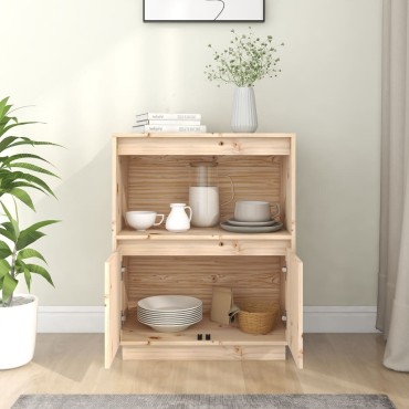 vidaXL Ντουλάπι 60x34x75cm από Μασίφ Ξύλο Πεύκου 1 τεμ.