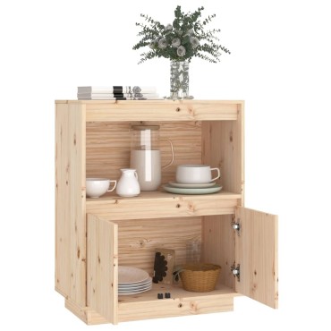 vidaXL Ντουλάπι 60x34x75cm από Μασίφ Ξύλο Πεύκου 1 τεμ.