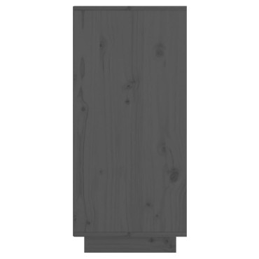 vidaXL Ντουλάπι Γκρι 60x34x75cm από Μασίφ Ξύλο Πεύκου 1 τεμ.
