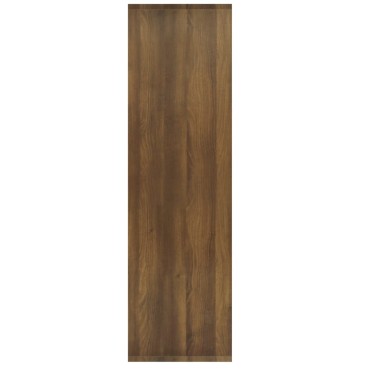 vidaXL Βιβλιοθήκη/Διαχωρ. Χώρου Καφέ Δρυς 80x30x103cm Επεξεργ. Ξύλο 1 τεμ.