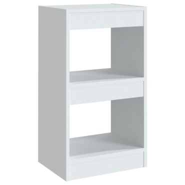 vidaXL Βιβλιοθήκη/Διαχωριστικό Χώρου Λευκό 40x30x72cm Επεξ. Ξύλο 1 τεμ.
