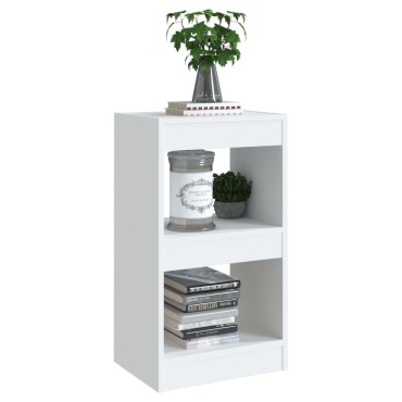 vidaXL Βιβλιοθήκη/Διαχωριστικό Χώρου Λευκό 40x30x72cm Επεξ. Ξύλο 1 τεμ.