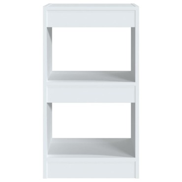 vidaXL Βιβλιοθήκη/Διαχωριστικό Χώρου Λευκό 40x30x72cm Επεξ. Ξύλο 1 τεμ.
