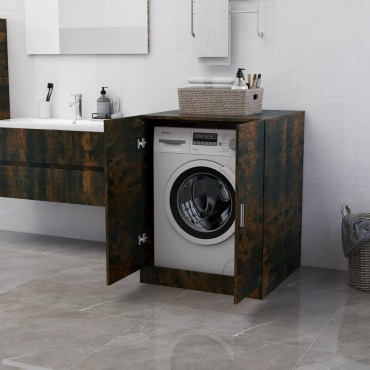 vidaXL Ντουλάπι Πλυντηρίου Καπνιστός Δρυς 71 x 71,5 x 91,5 εκ.