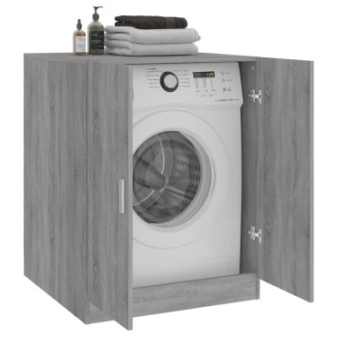 vidaXL Ντουλάπι Πλυντηρίου Γκρι Sonoma 71 x 71,5 x 91,5 εκ.