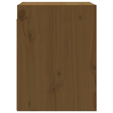 vidaXL Ντουλάπια Τοίχου 2 τεμ. Καφέ Μελί 30x30x40cm Μασίφ Ξύλο Πεύκου