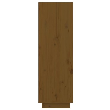 vidaXL Παπουτσοθήκη Καφέ Μελί 60x34x105cm από Μασίφ Ξύλο Πεύκου