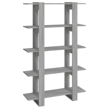 vidaXL Βιβλιοθήκη/Διαχωριστικό Χώρου Γκρι Sonoma 100x30x160cm 1 τεμ.