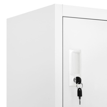 vidaXL Φοριαμός Ανοιχτό Γκρι 90x40x180cm Ατσάλινος 1 τεμ.