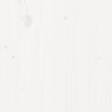 vidaXL Ντουλάπι Ψηλό Λευκό 37x34x110cm από Μασίφ Ξύλο Πεύκου 1 τεμ.