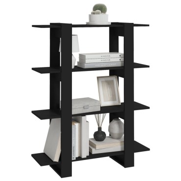 vidaXL Βιβλιοθήκη/Διαχωριστικό Χώρου Μαύρο 100x30x123,5cm 1 τεμ.