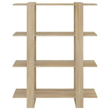 vidaXL Βιβλιοθήκη/Διαχωριστικό Χώρου Sonoma Δρυς 100x30x123,5cm 1 τεμ.