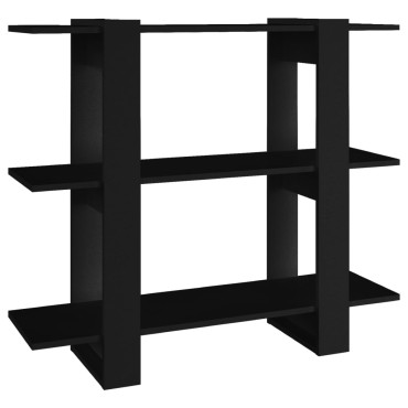 vidaXL Βιβλιοθήκη/Διαχωριστικό Χώρου Μαύρο 100x30x87cm 1 τεμ.