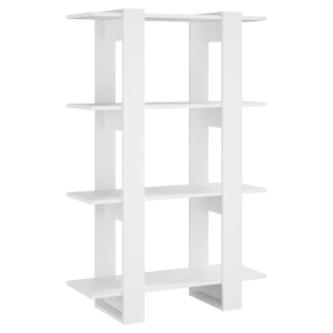 vidaXL Βιβλιοθήκη/Διαχωριστικό Χώρου Λευκό 80x30x123,5cm 1 τεμ.