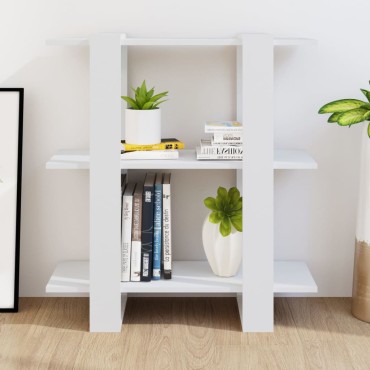 vidaXL Βιβλιοθήκη/Διαχωριστικό Χώρου Λευκό 80x30x87cm 1 τεμ.