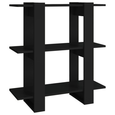 vidaXL Βιβλιοθήκη/Διαχωριστικό Χώρου Μαύρο 80x30x87cm 1 τεμ.