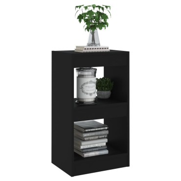 vidaXL Βιβλιοθήκη/Διαχωριστικό Χώρου Μαύρο 40x30x72cm 1 τεμ.