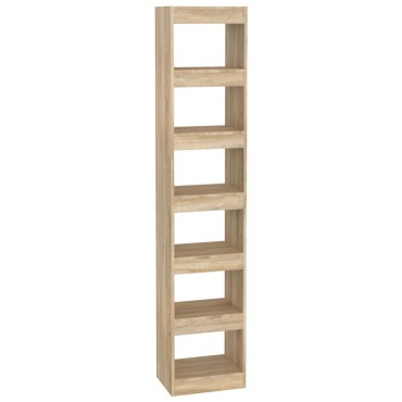 vidaXL Βιβλιοθήκη/Διαχωριστικό Χώρου Sonoma Δρυς 40x30x198cm 1 τεμ.