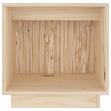 vidaXL Κομοδίνα 2 τεμ. 40x30x40cm από Μασίφ Ξύλο Πεύκου